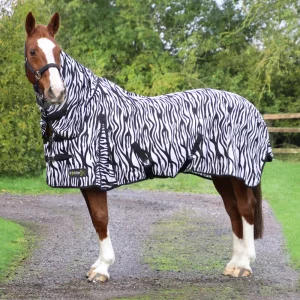 StormX Original Zebra Print Fly Rug Size 4'0 to 7'3