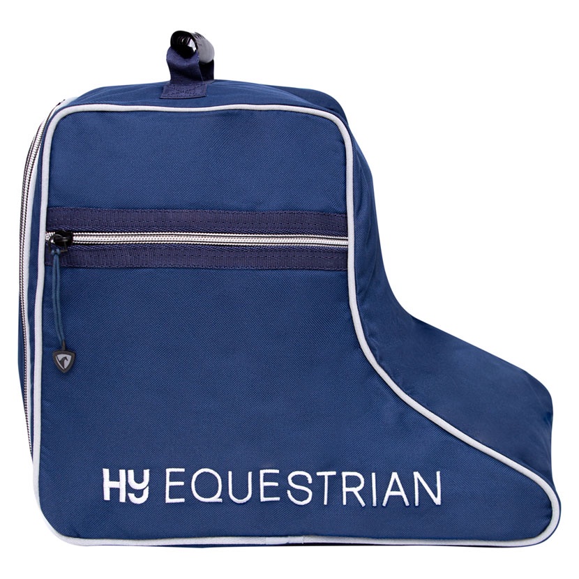 Hy Equestrian Jodhpur Boot Bag – Navy/Grey – The Equine Shed