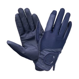 Coldstream Blakelaw Diamante Riding Gloves - Navy
