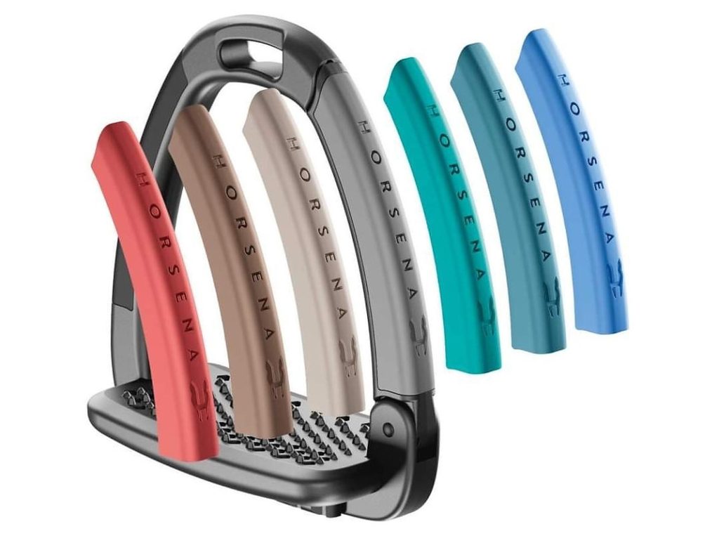 Horsena Swap Stirrups with Double Side Covers - Black/Deep Black