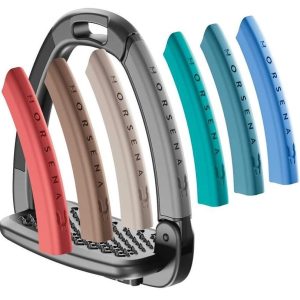 Horsena Swap Stirrups with Double Side Covers - Black/Deep Black