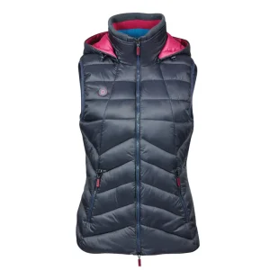 Dublin Gemma Puffer Gilet Navy - Size Small