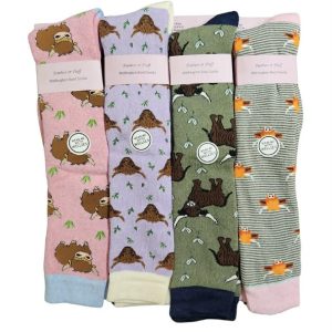 Ladies Welly Socks Highland Cow Design