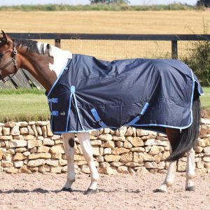 0g No Fill Standard Lightweight Turnout Rug - Navy or Pink 5'3 to 7'0