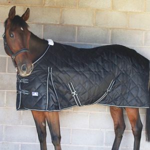 Fort Premium Diamond 200g Stable Rug - Black - 5'9