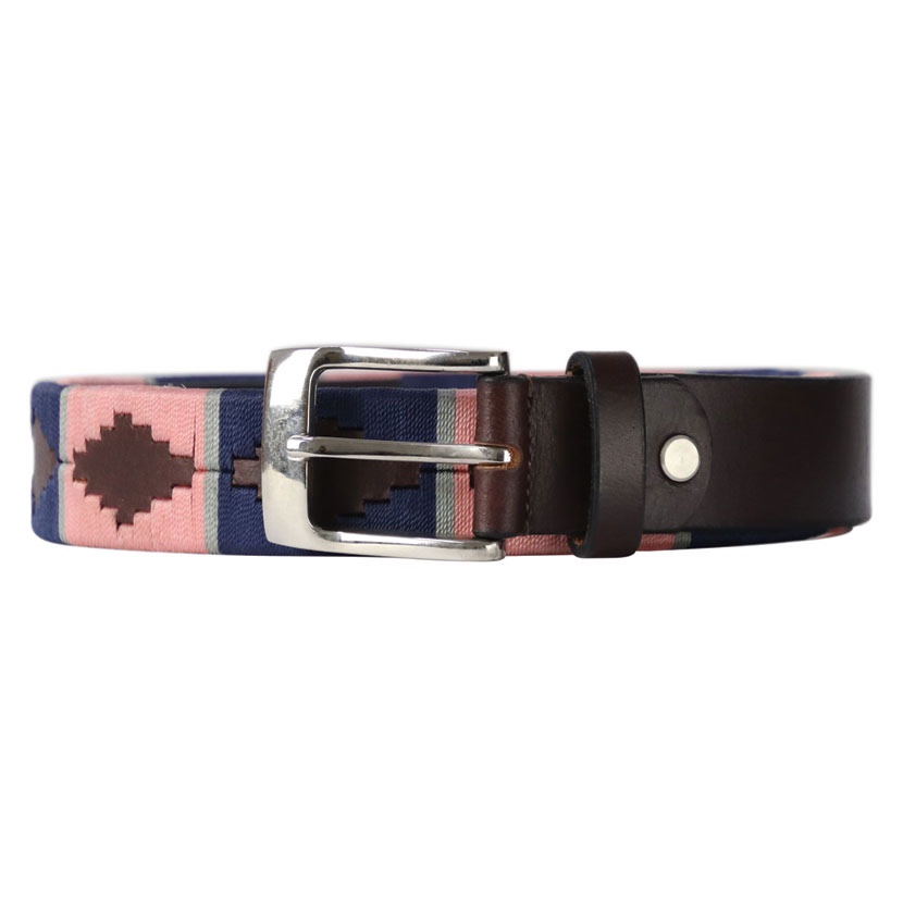Hy Equestrian Synergy Collection Polo Belt - Navy/Rose - Image 3