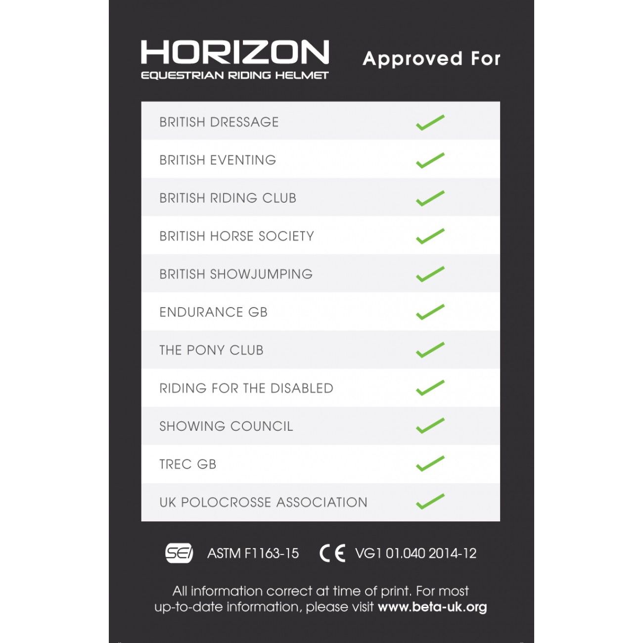 John Whitaker Horizon Riding Helmet Black - RH054 - Image 3