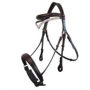 Whitaker Lynton Snaffle Bridle with 2 Browbands Black