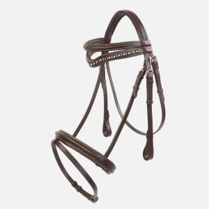 Whitaker Lynton Lynton Flash Bridle with 2 Browbands Havana