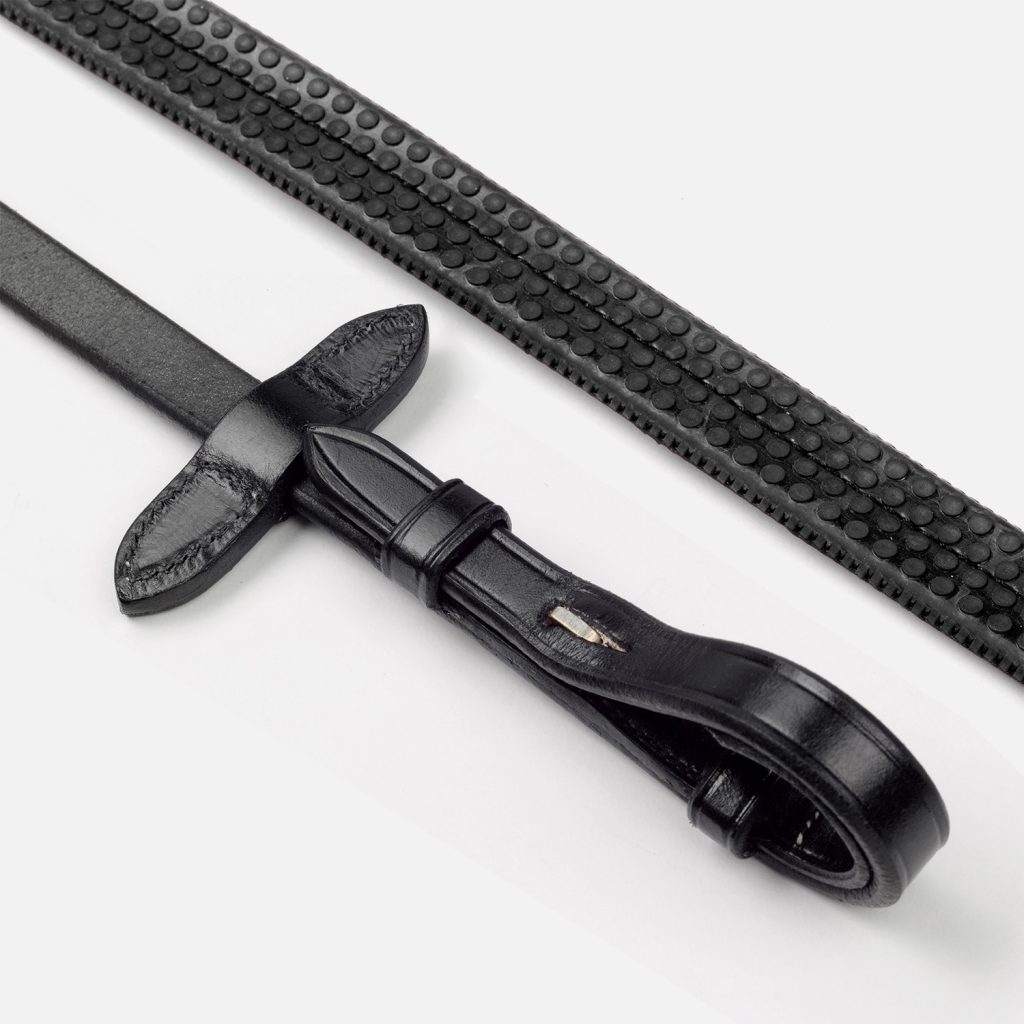 Whitaker Lynton 5/8” Rubber Reins Black or Havana