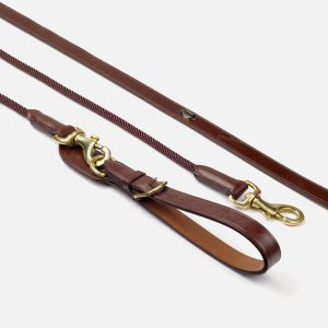 Whitaker Leather and Rope Draw Reins