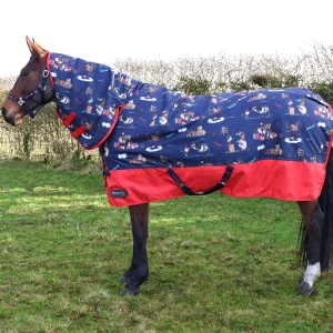 StormX Original 200g Combi Turnout Rug - Thelwell Collection Practice Makes Perfect Sizes 3'0
