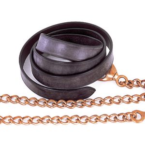 Windsor Leather Lead And Chain 1"