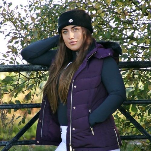 Coldstream Leitholm Quilted Gilet Mulberry Purple Sizes XS & XL - Image 4