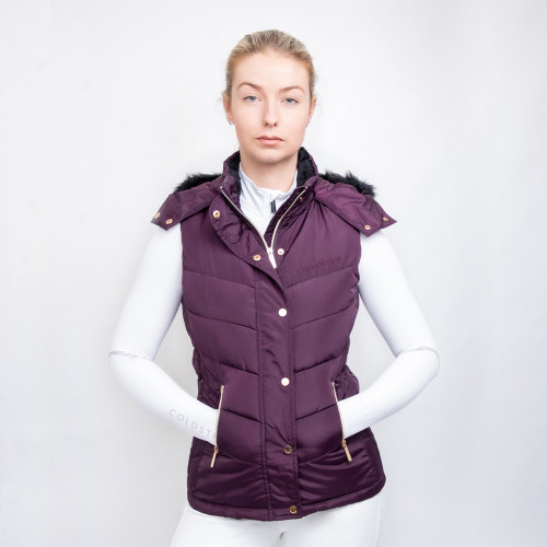 Coldstream Leitholm Quilted Gilet Mulberry Purple Sizes XS & XL