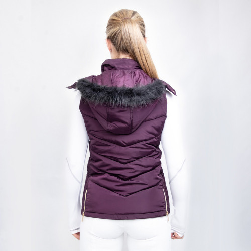 Coldstream Leitholm Quilted Gilet Mulberry Purple Sizes XS & XL - Image 6