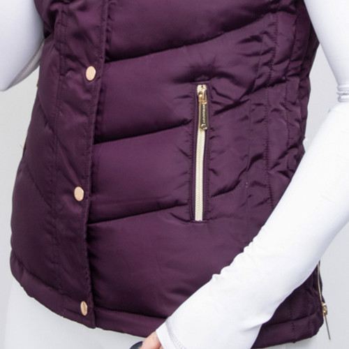 Coldstream Leitholm Quilted Gilet Mulberry Purple Sizes XS & XL - Image 8