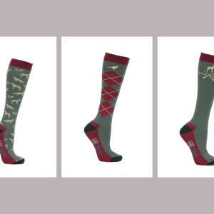 Hy Equestrian Fox and Hound Socks (Pack 3)