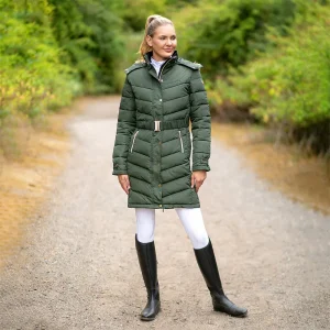 Coldstream Branxton Long Quilted Coat Fern Green