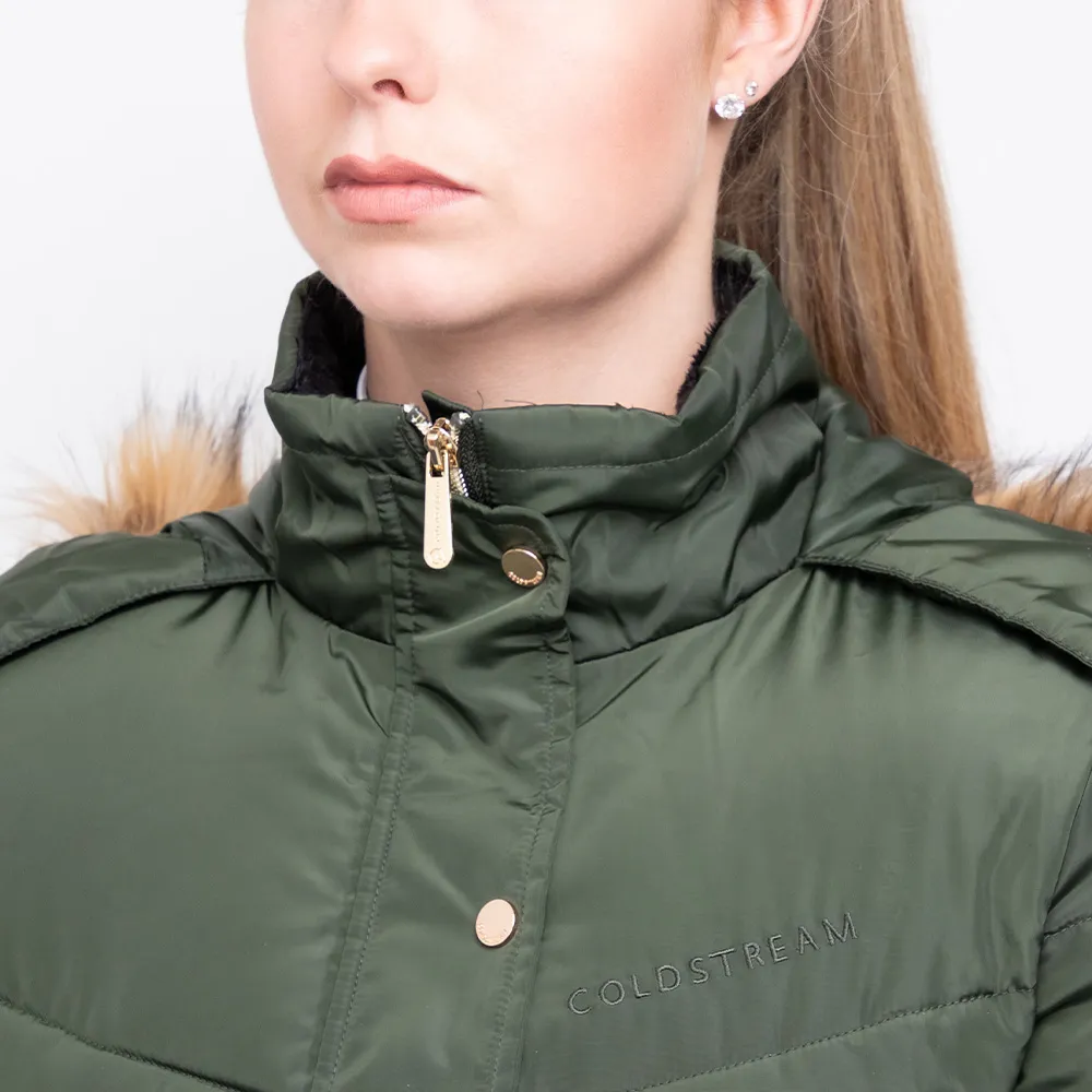 Coldstream Branxton Long Quilted Coat Fern Green - Image 8