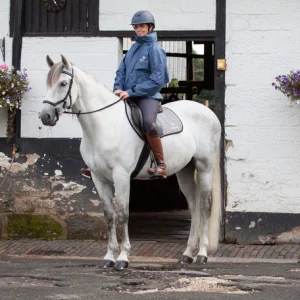 EQUIDRY Shortie Women's Thin Fleece Steel Blue/Blue