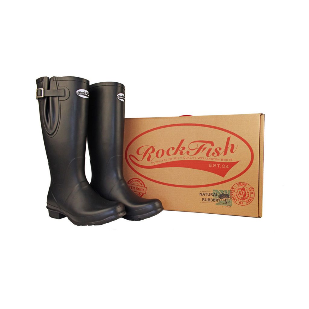 Rockfish Men's Classic Adjustable Calf Tall Matt Wellington