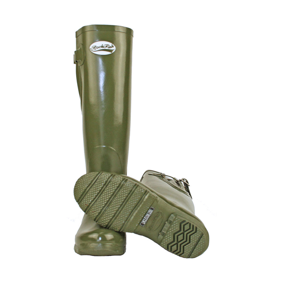 Rockfish Women's Tall Adjustable Gloss Wellington - Image 5
