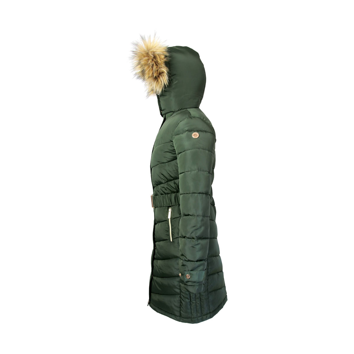 Coldstream Branxton Long Quilted Coat Fern Green - Image 5