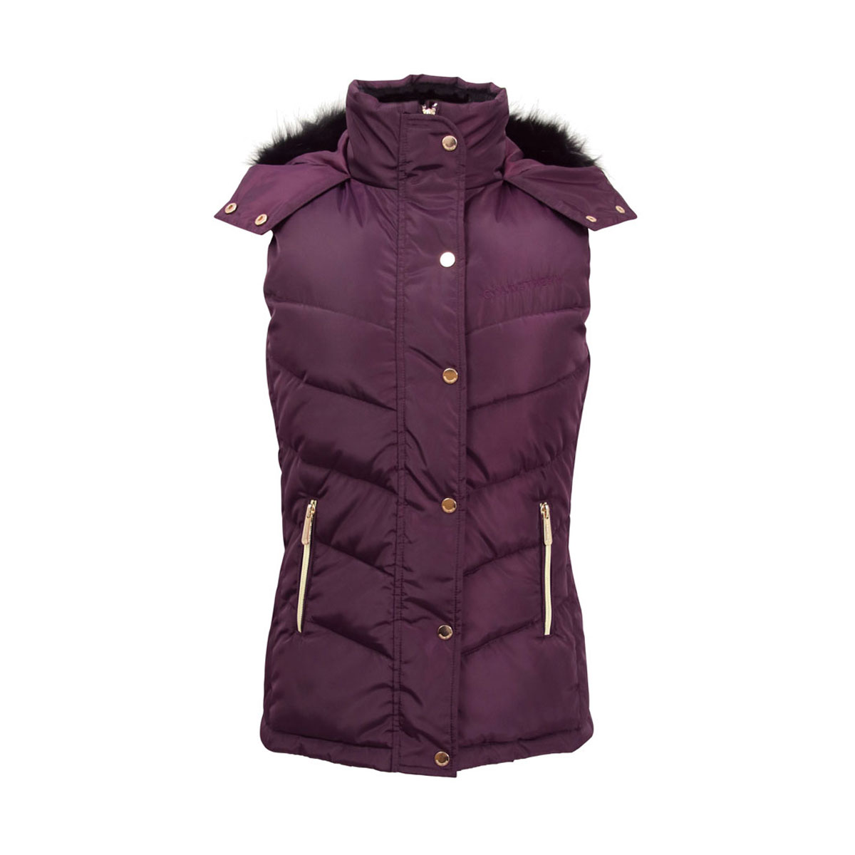 Coldstream Leitholm Quilted Gilet Mulberry Purple Sizes XS & XL - Image 2