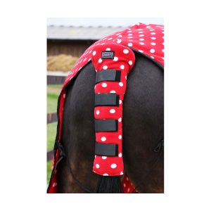 Supreme Products Dotty Fleece Tail Guard Rosette Red
