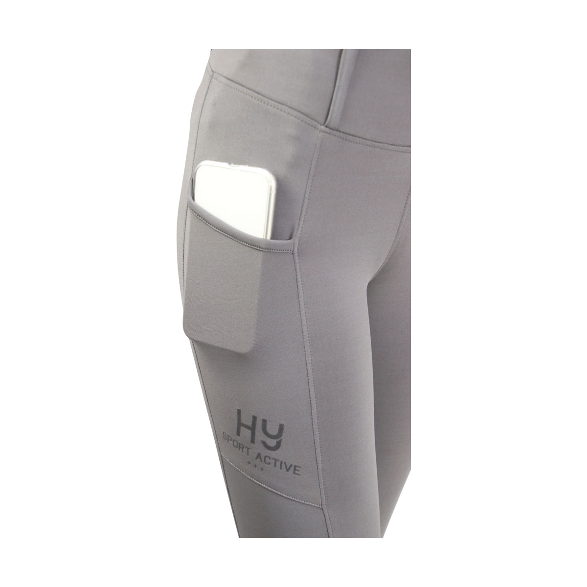 Hy Sport Active Riding Tights - Pencil Point Grey - Image 3