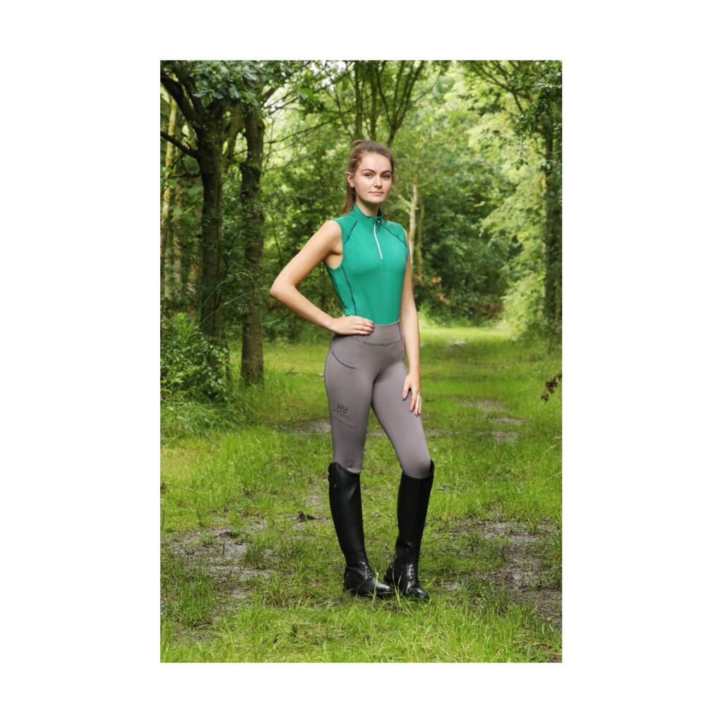 Hy Sport Active Riding Tights - Pencil Point Grey