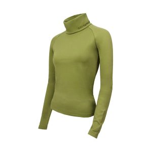 Coldstream Legars Roll Neck Top Olive Green