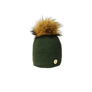 Coldstream Polwarth Bobble Hat Fern Green