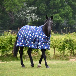 Rhinegold 0g No Fill ‘Star Design Torrent’ Turnout Rug - 4'6 To 7'0