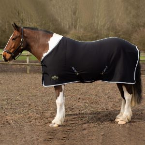 Gallop Black Jersey Cooler Rug Sizes 4'9 to 7'0