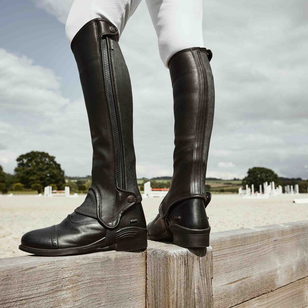 Dublin Evolution Side Zip Half Chaps Black