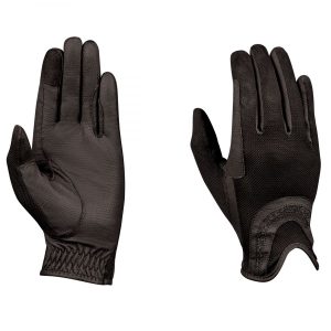 Dublin Pull On Glitter Mesh Back Riding Gloves