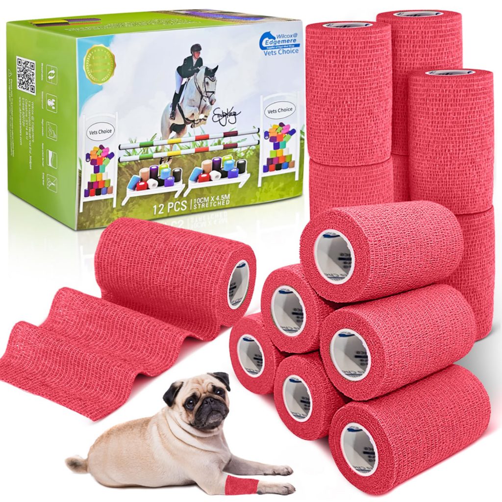 Equimed 10cm Vetwrap cohesive bandage 4.5 meter length various colours