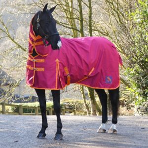 Whitaker 0g No Fill Combo Turnout Rug - Limited Edition in Fuschia Size 6'9