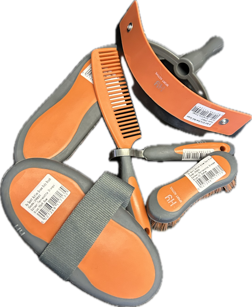 Hy Sport Active 7 piece Grooming Set - Grey & Orange