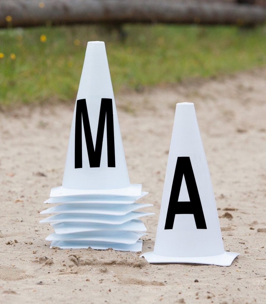 Waldhausen Dressage Arena Marker Cones (ABCEFHKM) 20x40