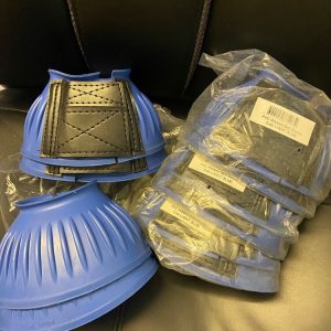 Mackeys PVC Ribbed Over Reach Boots Size Pony
