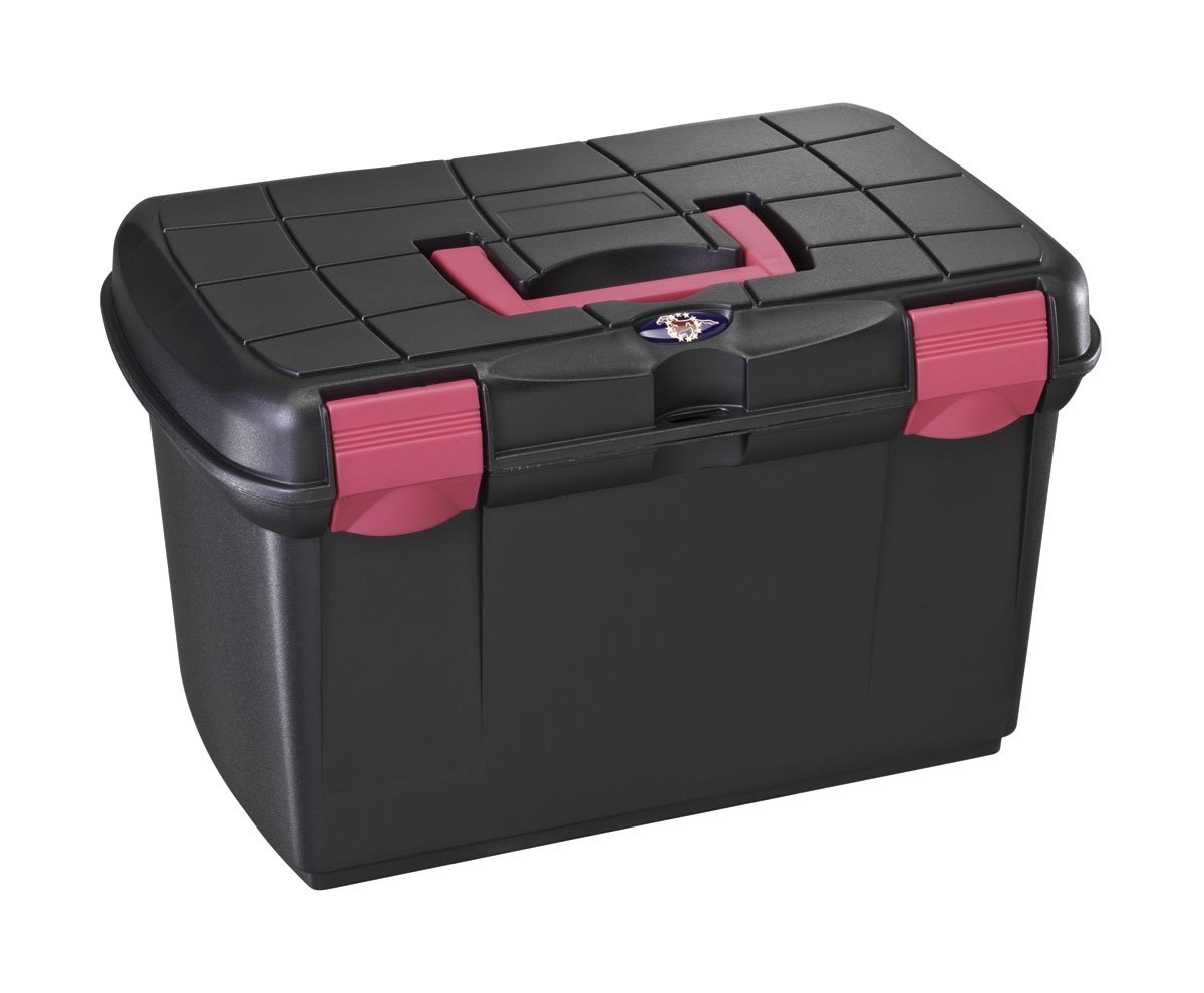 Tack Box - Black/Fuchsia