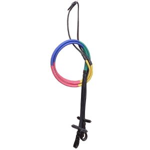 Elico Pony Multicoloured Rubber Covered Training Reins