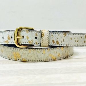 Hydestyle.London Gold Acid Splash Women's Leather Belt