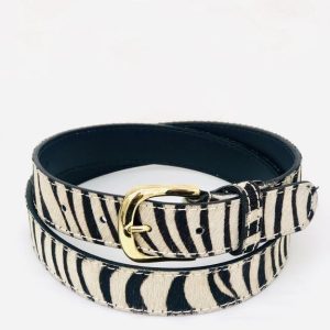 Hydestyle.London Zebra Women Leather Belt