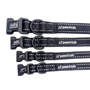 Pawshtails Dog Collar - Black