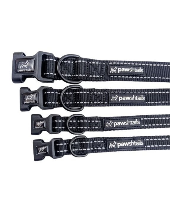 Pawshtails Dog Collar - Black
