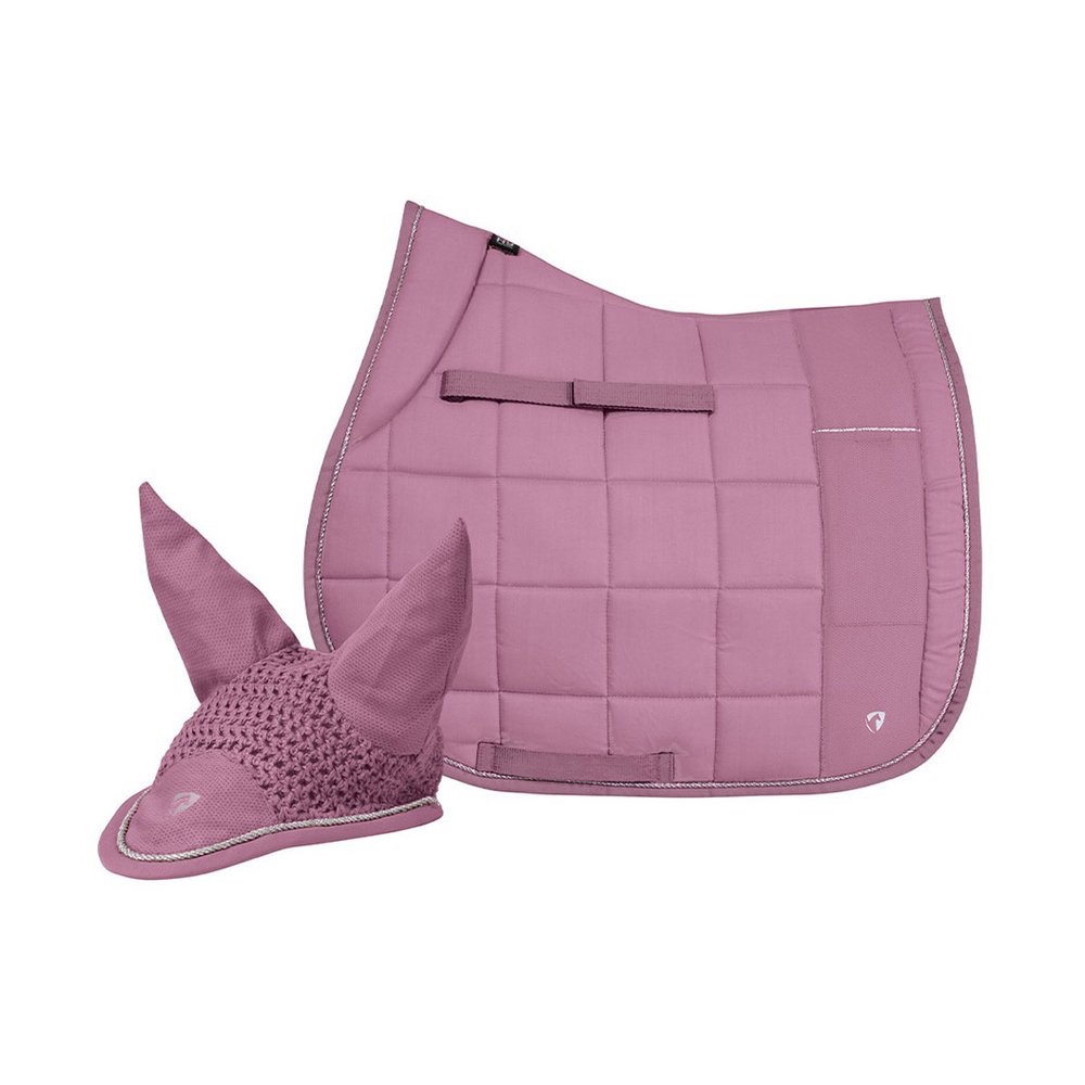 Hy Grape/Silver Equestrian Synergy Saddle Pad and FREE Fly Veil